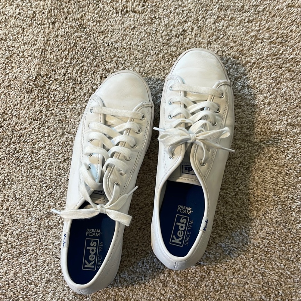 Womens Keds triple kick leather platform